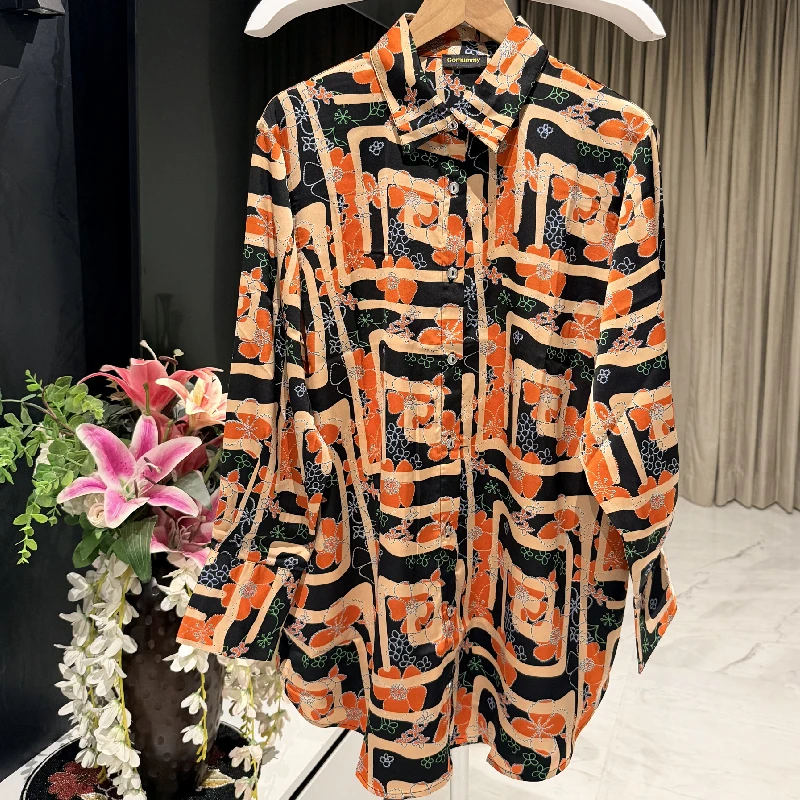 Orange Beauty Pure Soft Slik Shirt